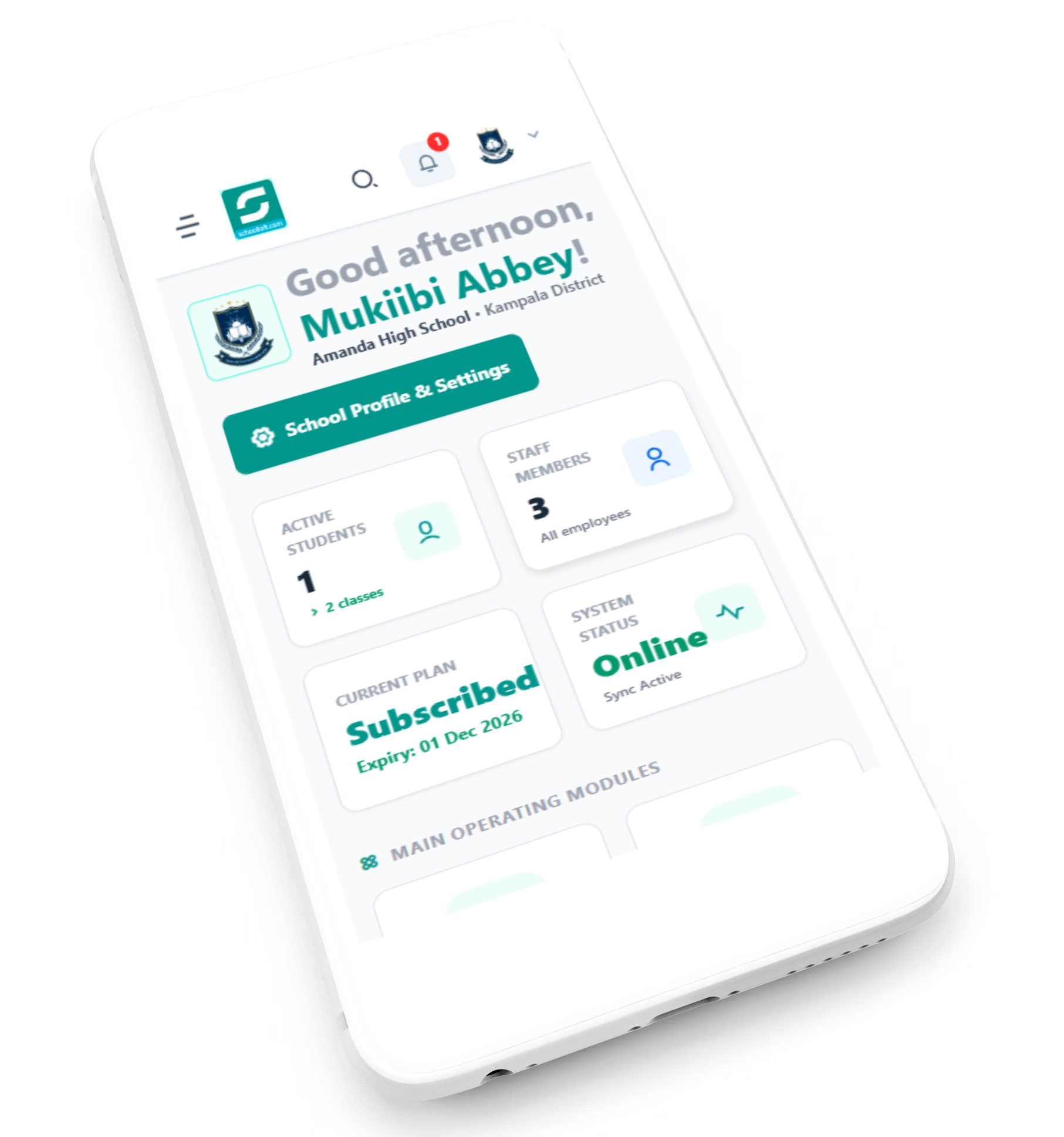 School Loft Mobile App Preview